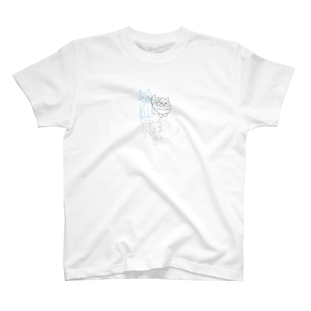 くみこワールド🌎のねこ スタンダードTシャツ