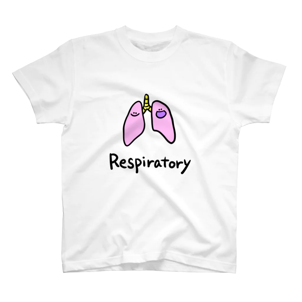 Dr.pepepe の陽気な血球やさんのRespiratory Regular Fit T-Shirt