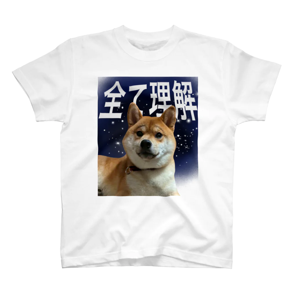 ライダーの全てを理解した柴犬 スタンダードTシャツ