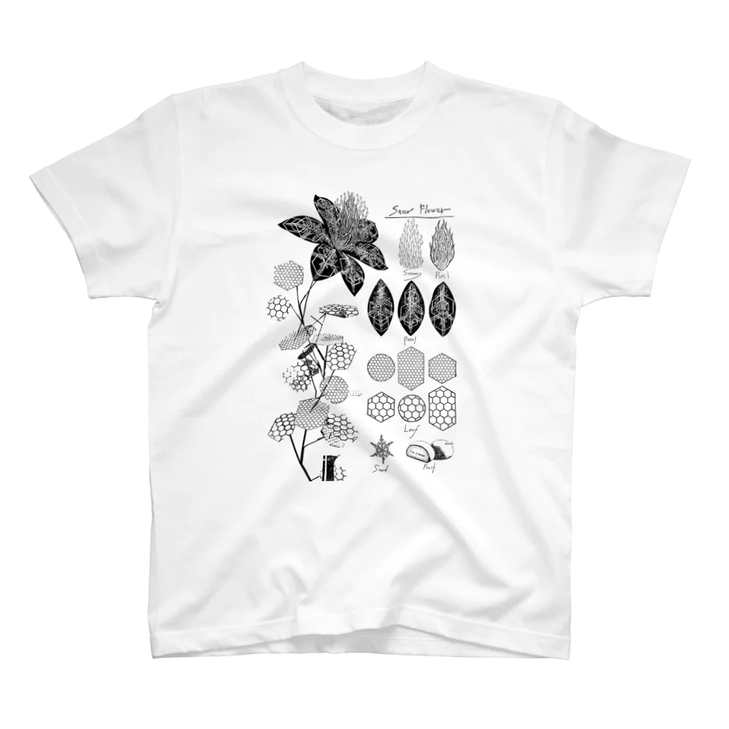 majiodesignのSNOWFLOWER スタンダードTシャツ