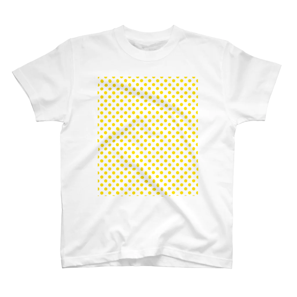 tealblueの水玉　黄色と白 スタンダードTシャツ
