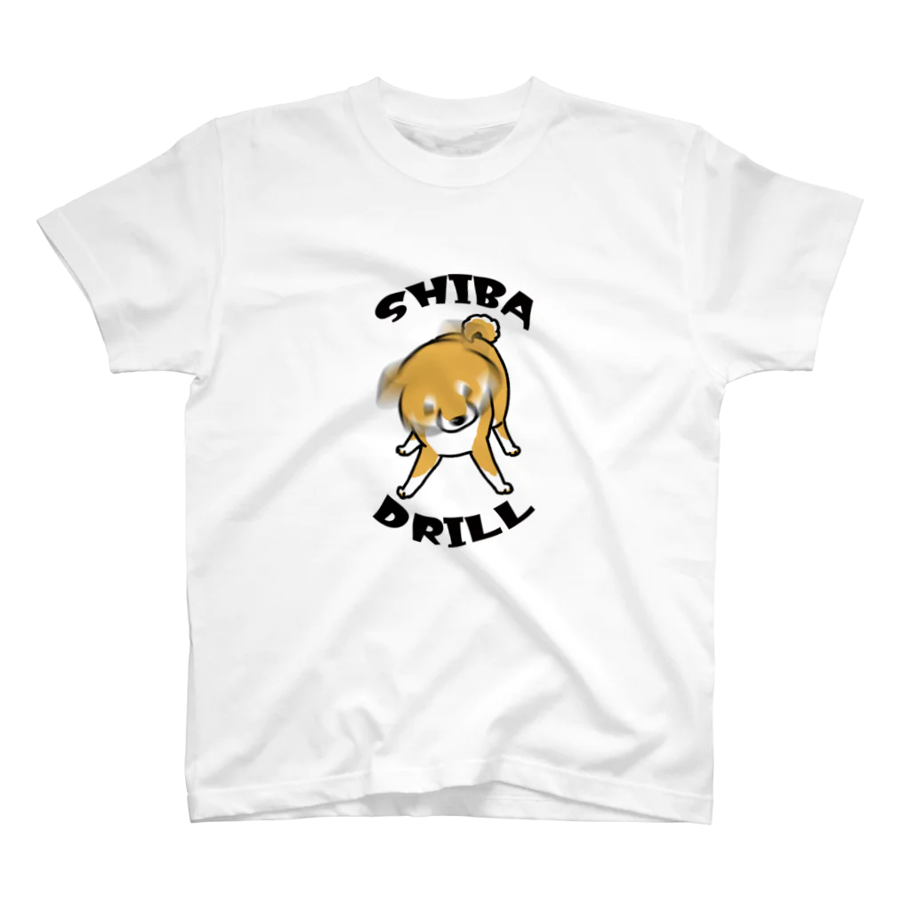 真希ナルセ（マキナル）の柴ドリル（赤柴） スタンダードTシャツ