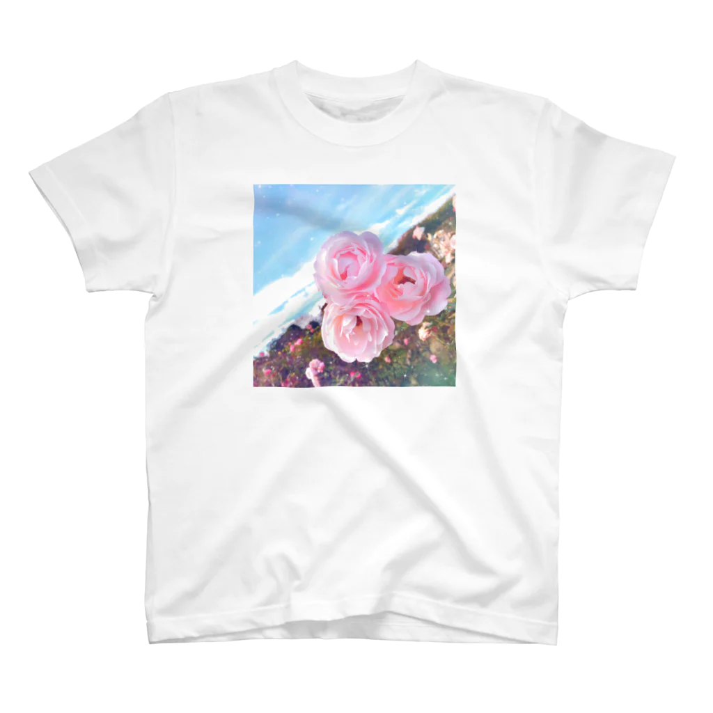 むーむー小屋のお気に入りの薔薇 スタンダードTシャツ