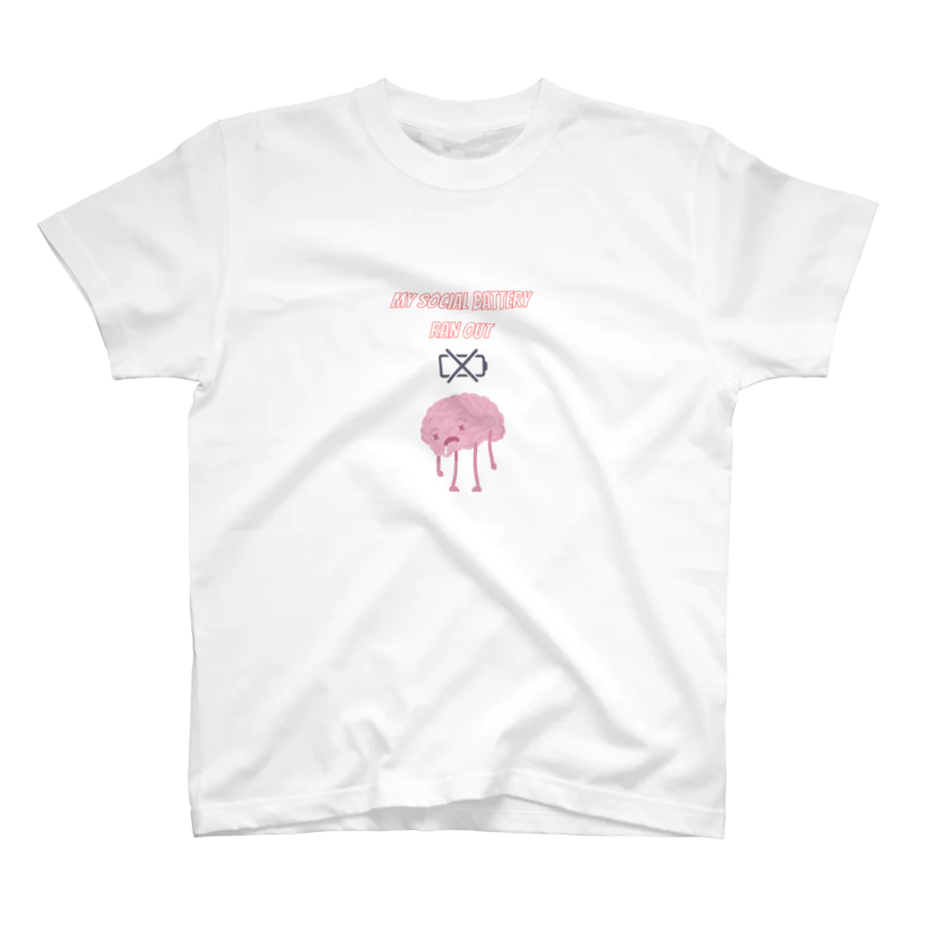 💜Bonita(ボニータ)のSocial battery  スタンダードTシャツ