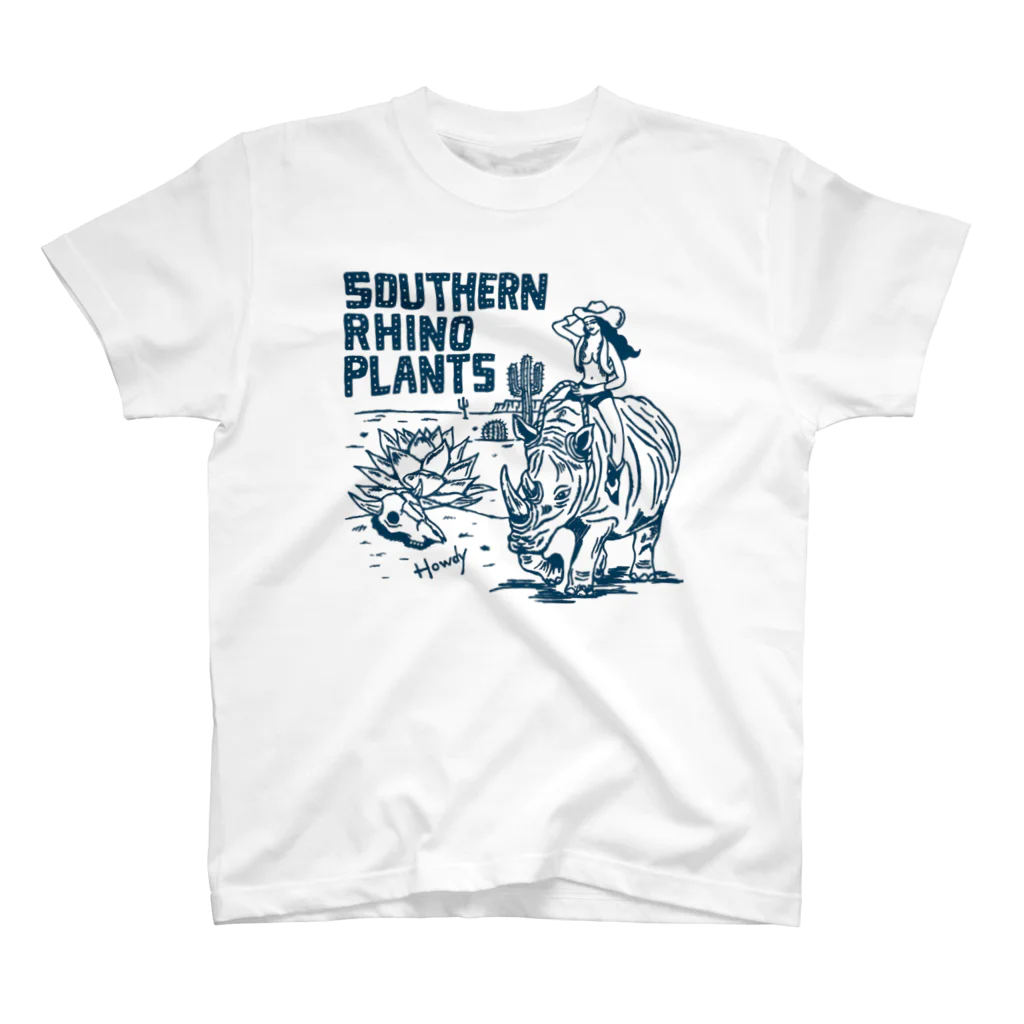 Southern-Rhino-PlantsのSRP Lady 白ベース スタンダードTシャツ