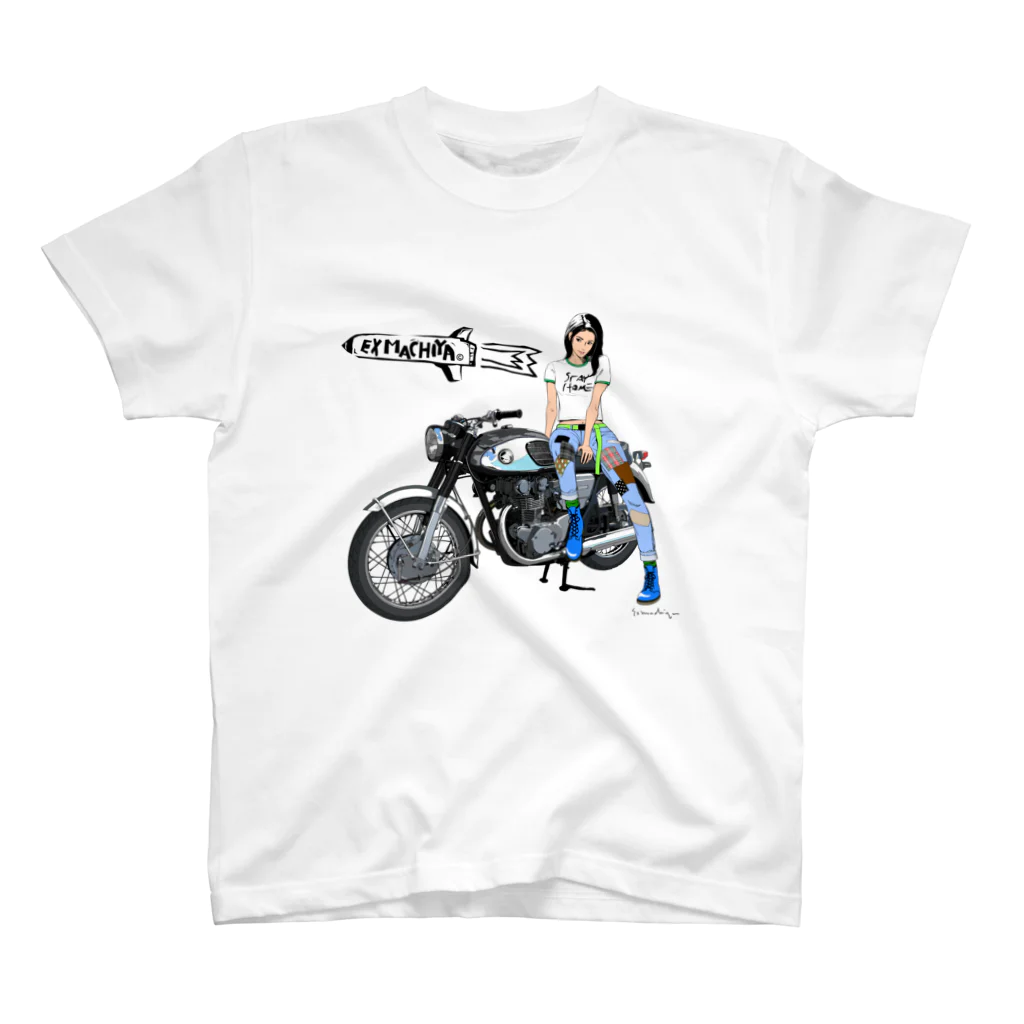 machiperのバイク女子 Regular Fit T-Shirt