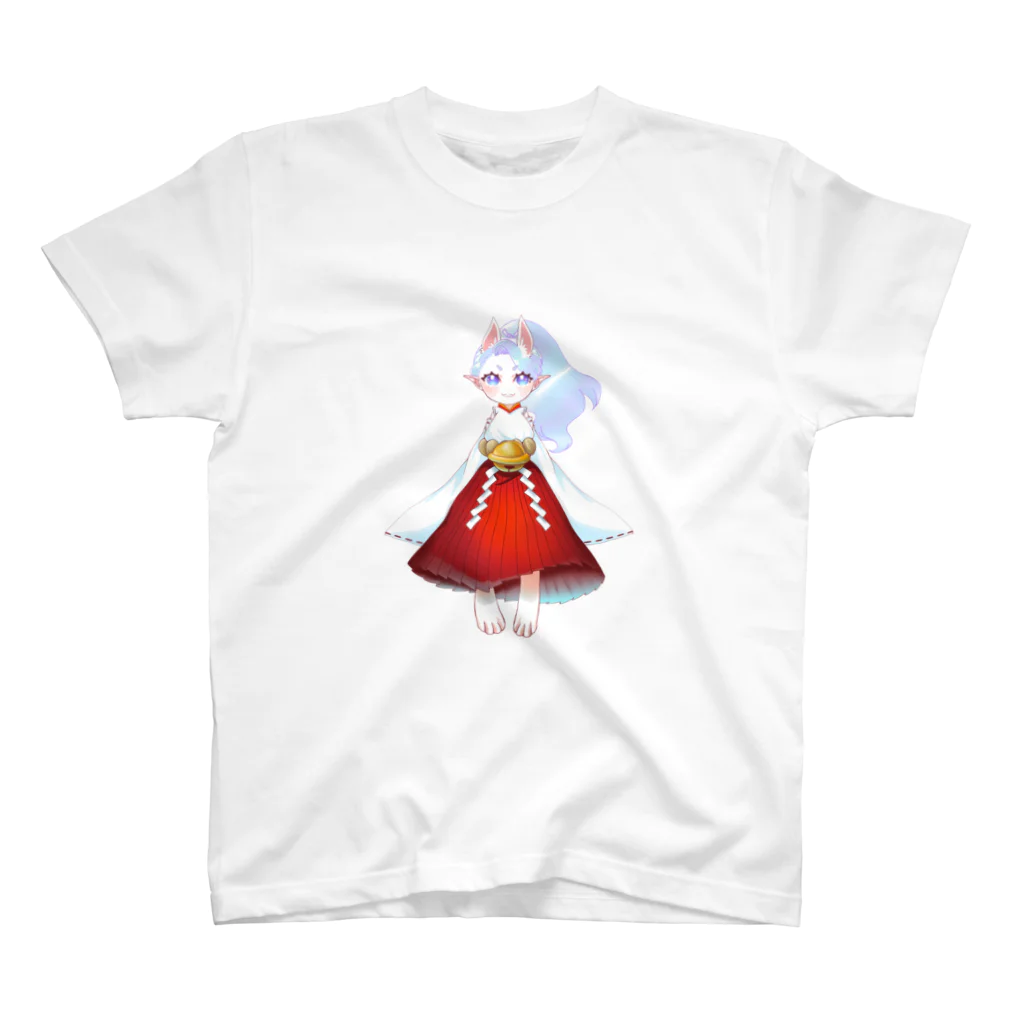 虹狐ちゃんのお店のにじげん尼崎公式キャラクター　天音虹狐　配信Ver Regular Fit T-Shirt