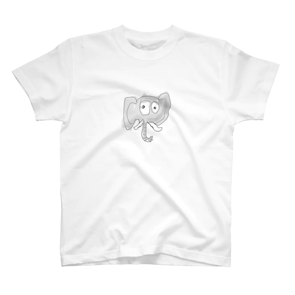 Babaのゾウ　下手　絵 スタンダードTシャツ