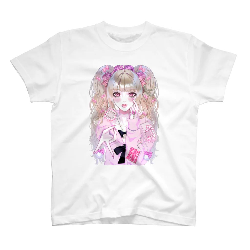 ʚ蚕ちゃんɞ  の姫ギャル🎀 スタンダードTシャツ