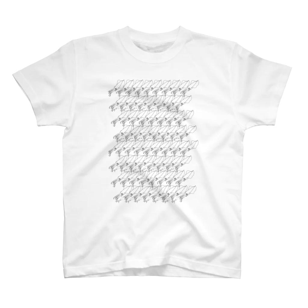 NANNANOーナンナノーのFULL SQUID Regular Fit T-Shirt
