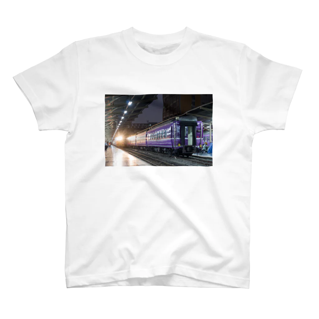 Second_Life_of_Railwaysのフアランポーン駅が寝床の元JRのブルートレイン Regular Fit T-Shirt