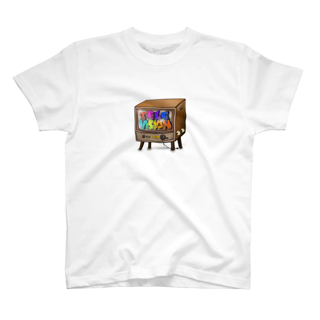 とーる 🇯🇵akabeco/animals/graffitiのテレビジョン スタンダードTシャツ