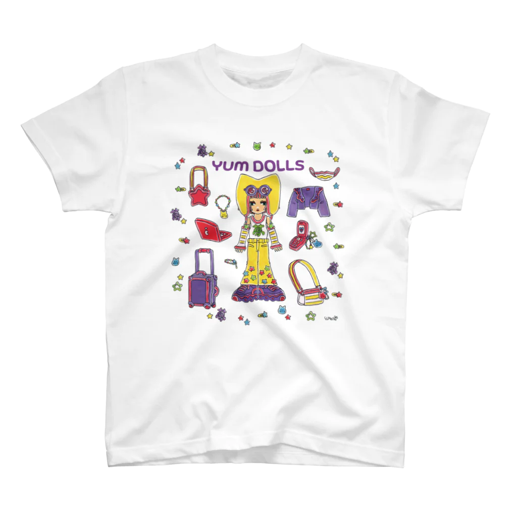 YUM DOLLSのYUM DOLLS 宇宙猫 スタンダードTシャツ