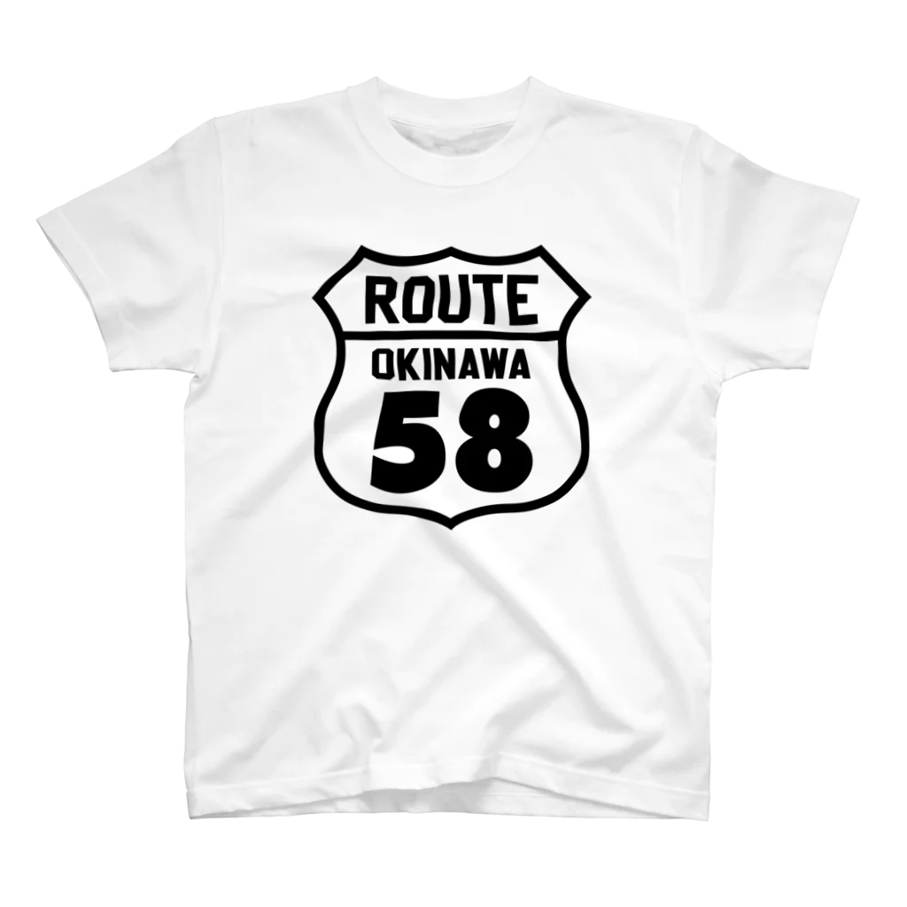 オノマトピアのルート58・沖縄国道58号線（ROUTE 58） スタンダードTシャツ