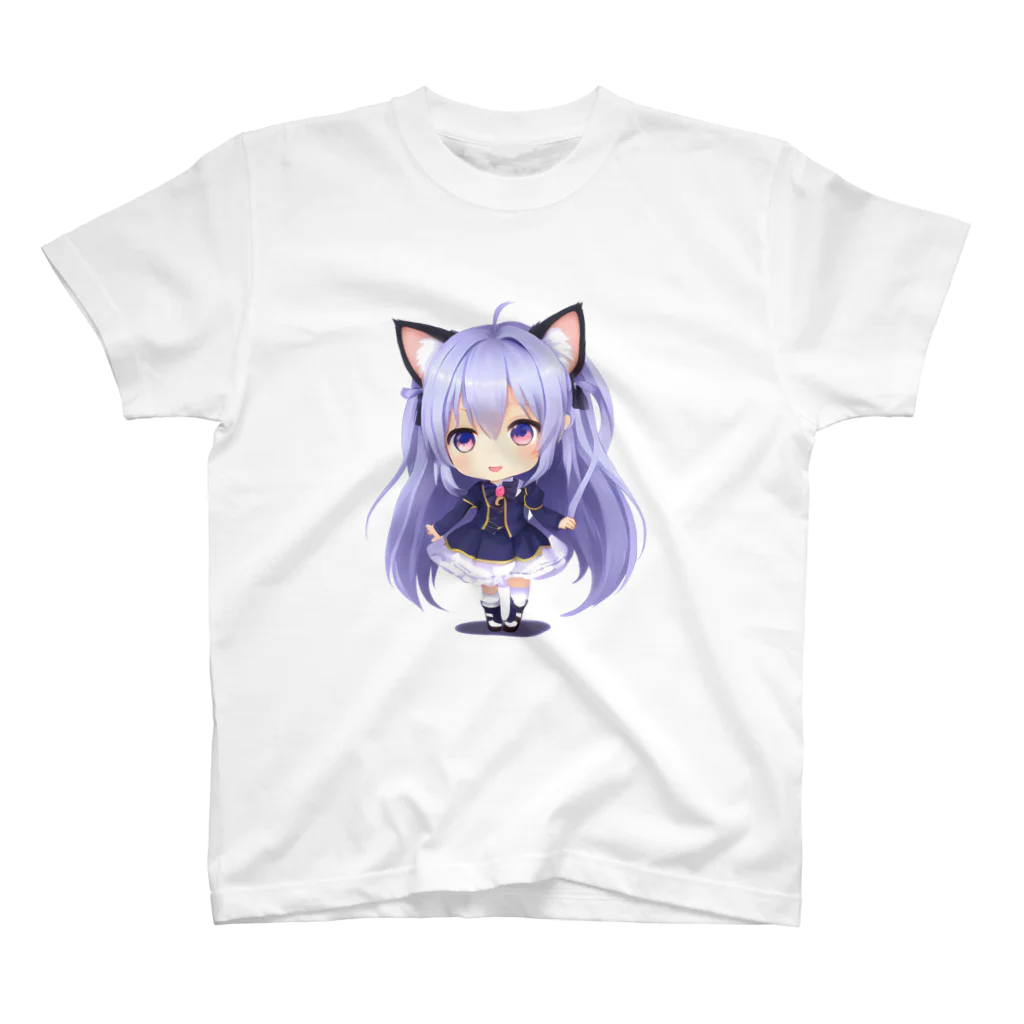 KAZAHANAのネコ耳ふぅちゃん スタンダードTシャツ