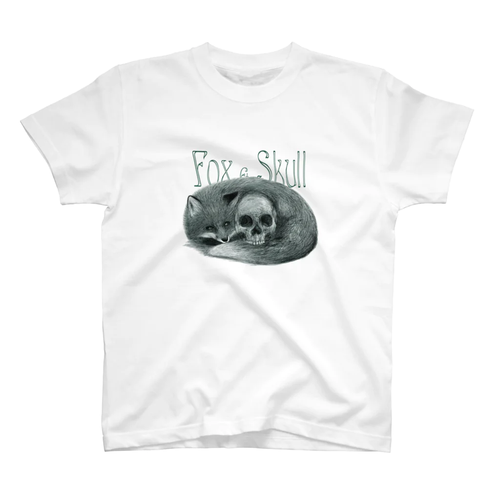 キツネサンビキのFox＆Skull Regular Fit T-Shirt