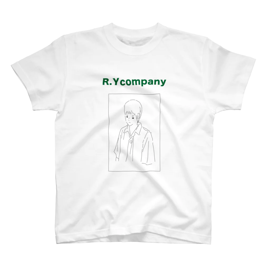 R.Y companyのひとりぼっち君緑 Regular Fit T-Shirt