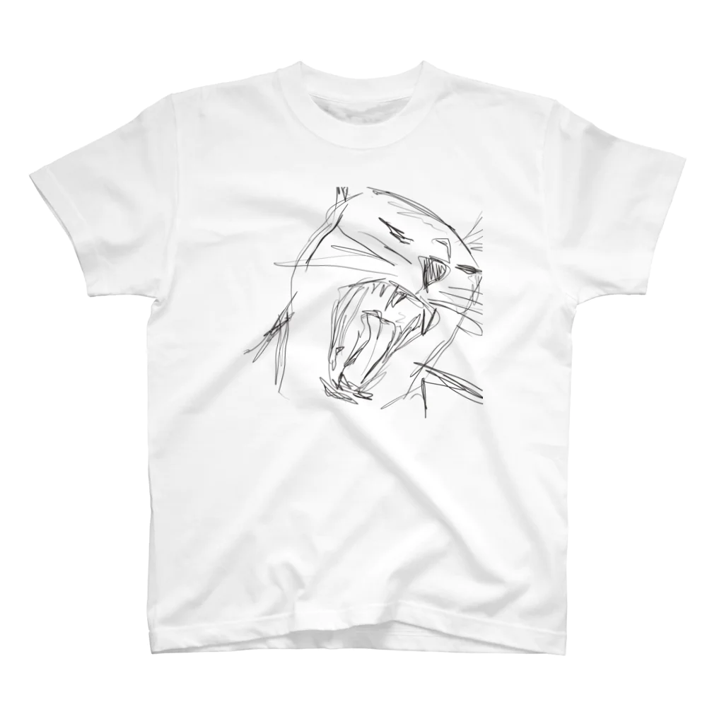 Nekooooooooooのあくび猫 Regular Fit T-Shirt