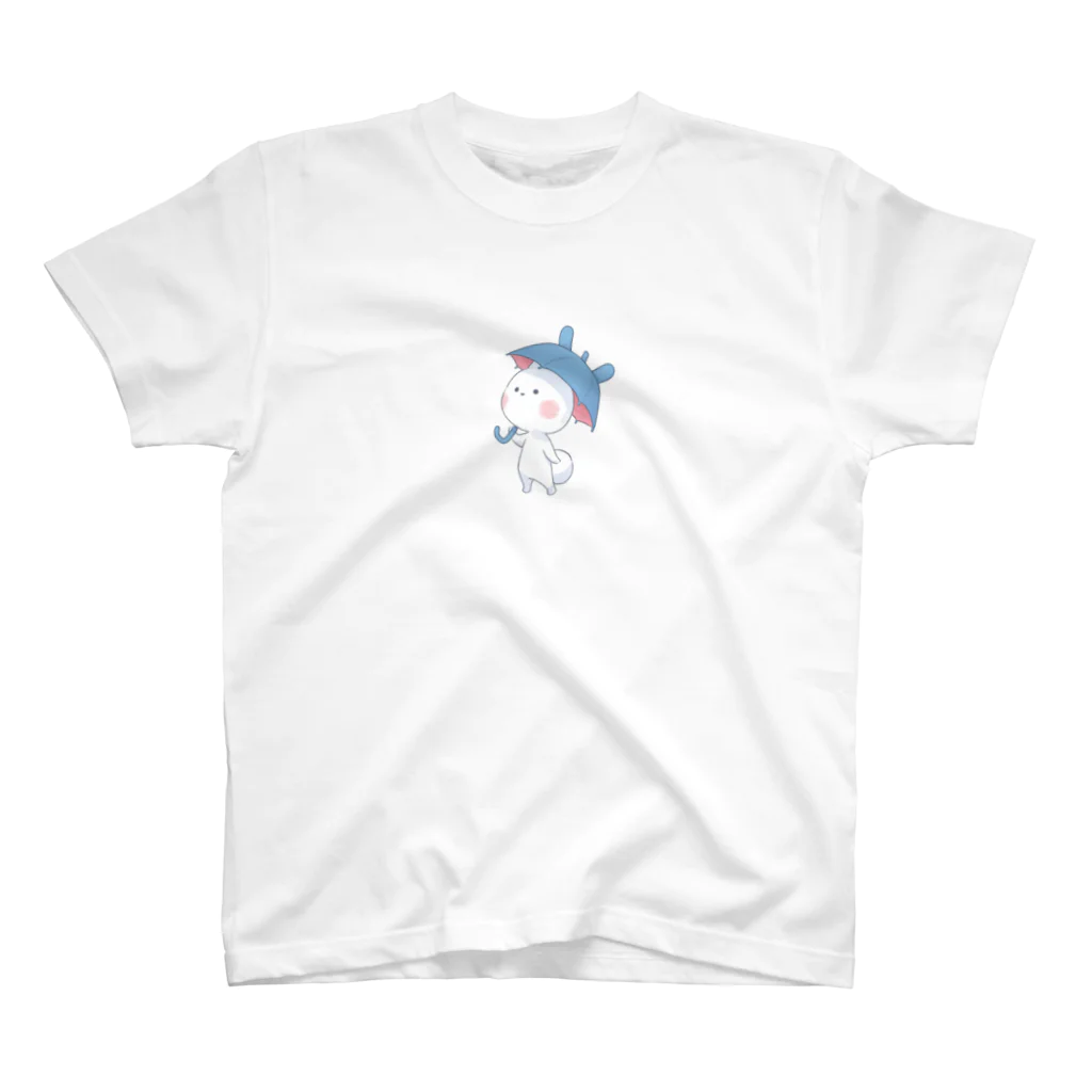 癸-mizunoto-の雨の日うさぎ スタンダードTシャツ