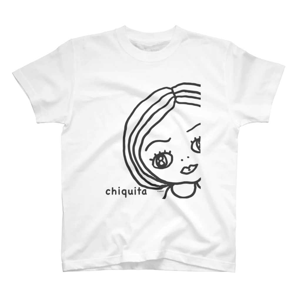 chicaのチキータちゃんモノクロ Regular Fit T-Shirt