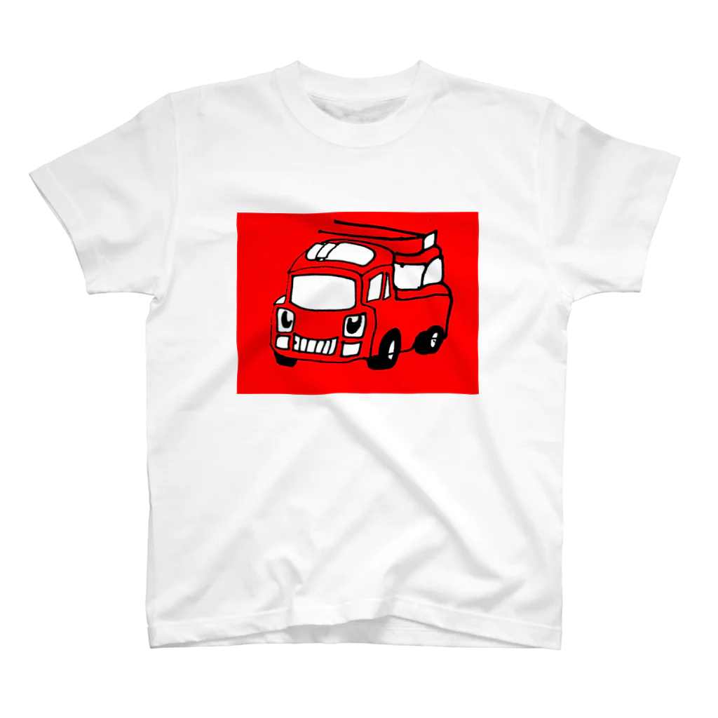 音楽とゆるキャラの消防車 スタンダードTシャツ