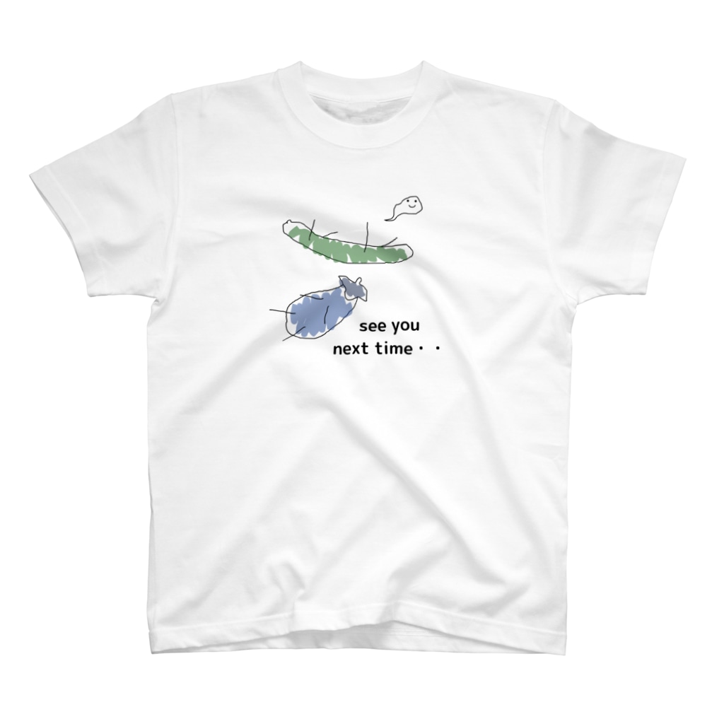 SHOPひばさんの役目を終えたキュウリとなすたち Regular Fit T-Shirt