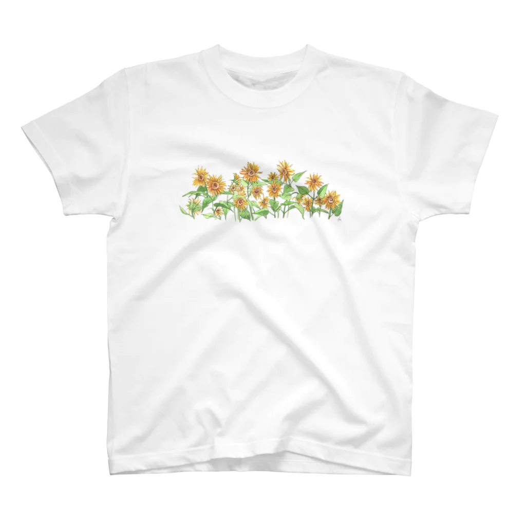 Shinanin 天使のイラストグッズの向日葵 Regular Fit T-Shirt