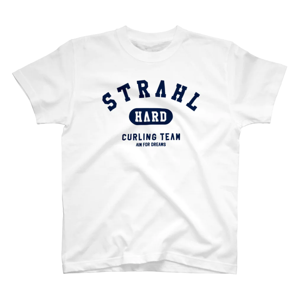 STRAHLオフィシャルグッズストアのSTRAHLカレッジ白 Regular Fit T-Shirt