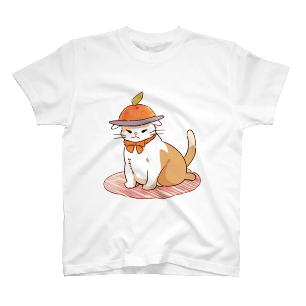 りーおすふぇんがりーのお腹ペコペコで具になっちゃったねこにゃん スタンダードTシャツ