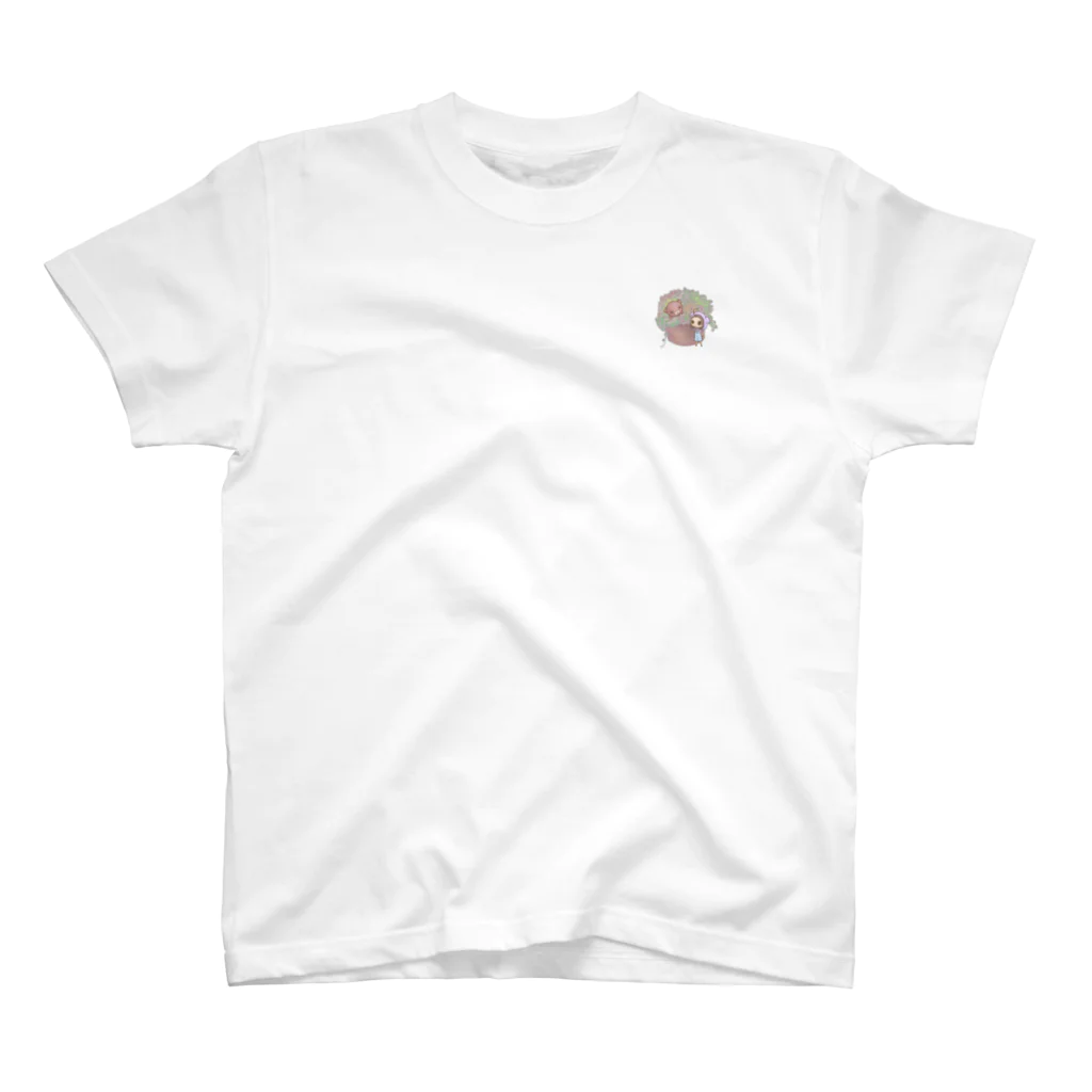 べあぐらのべあぐら　Succulent Regular Fit T-Shirt