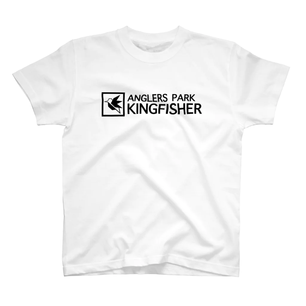 anglerspark_kingfisherのKINGFISHER LOGO -Black- Regular Fit T-Shirt