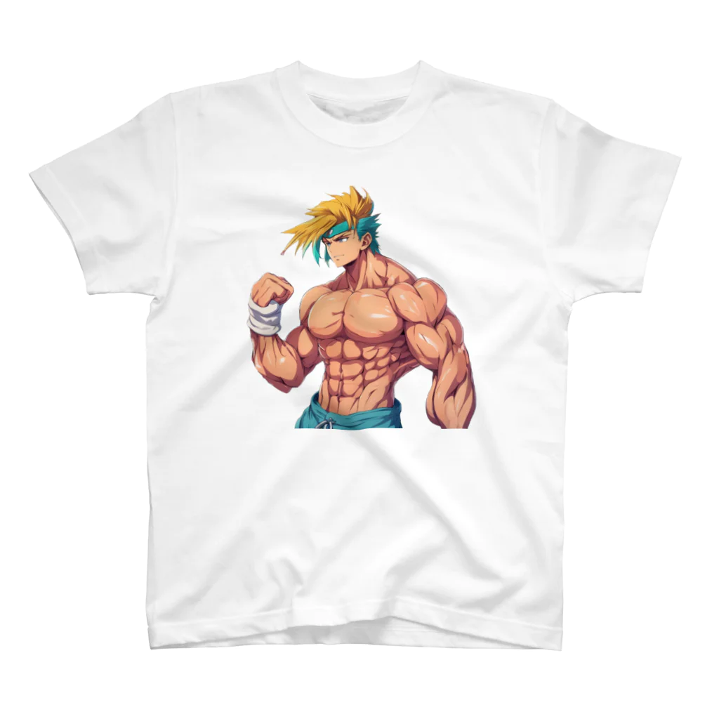 桃旦那 SUZURIのネタ:アニメ:筋肉 Regular Fit T-Shirt