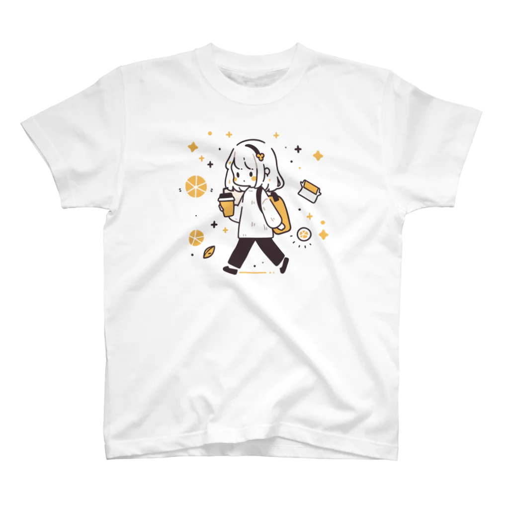 ブロックさんのCAFE GIRL スタンダードTシャツ