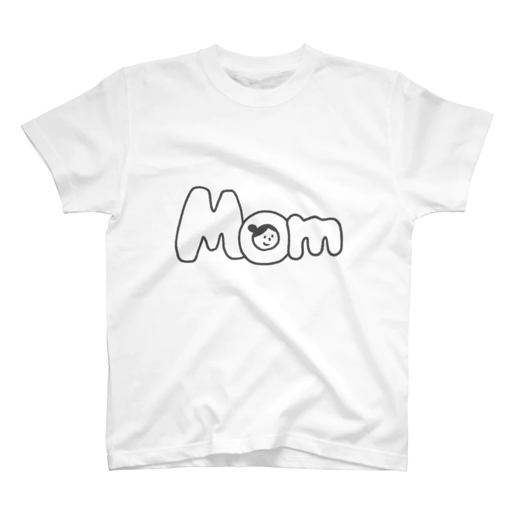 ぼんやり商会 SUZURI店の家族だよ Mom Regular Fit T-Shirt