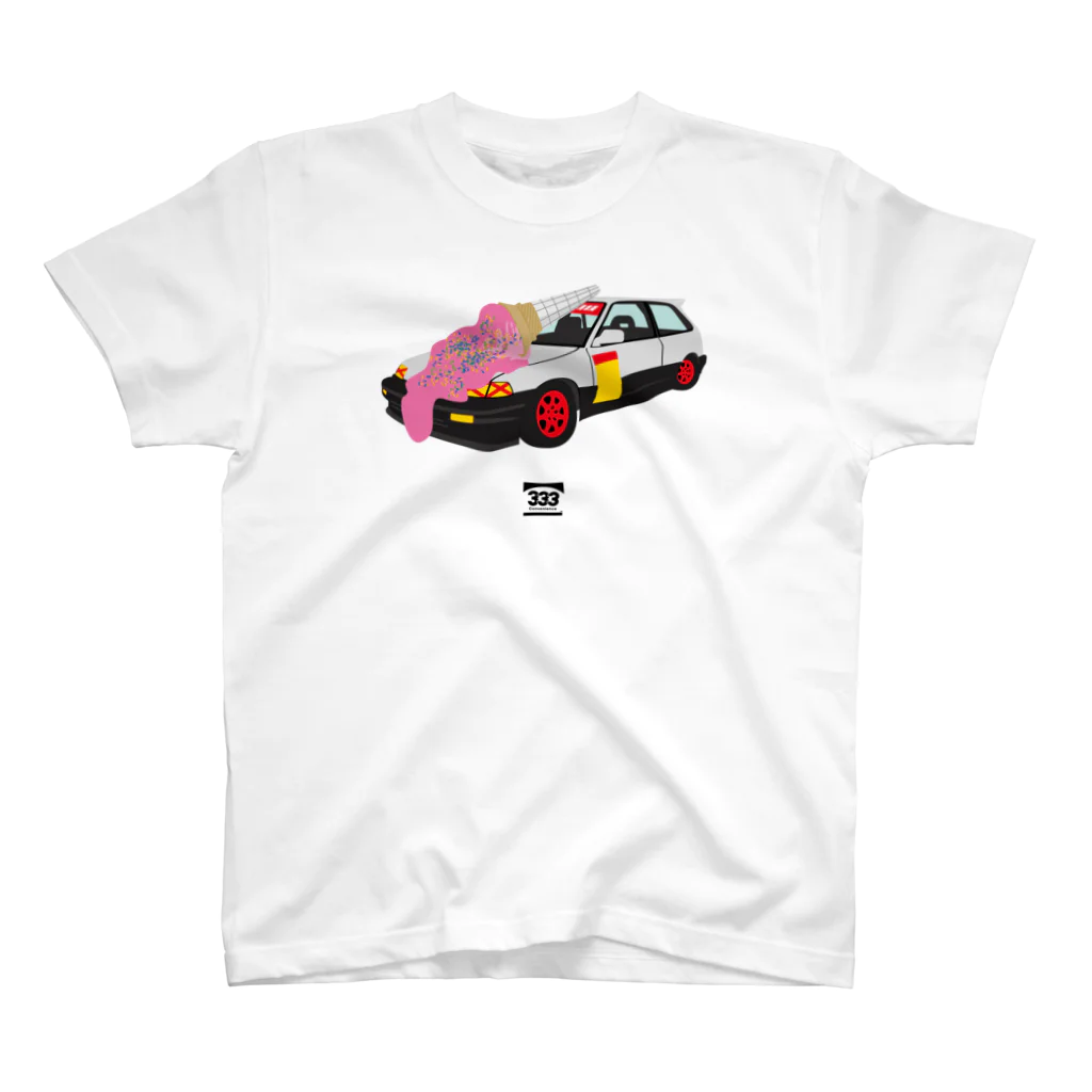 コンビニエンス333の旧車にアイス スタンダードTシャツ