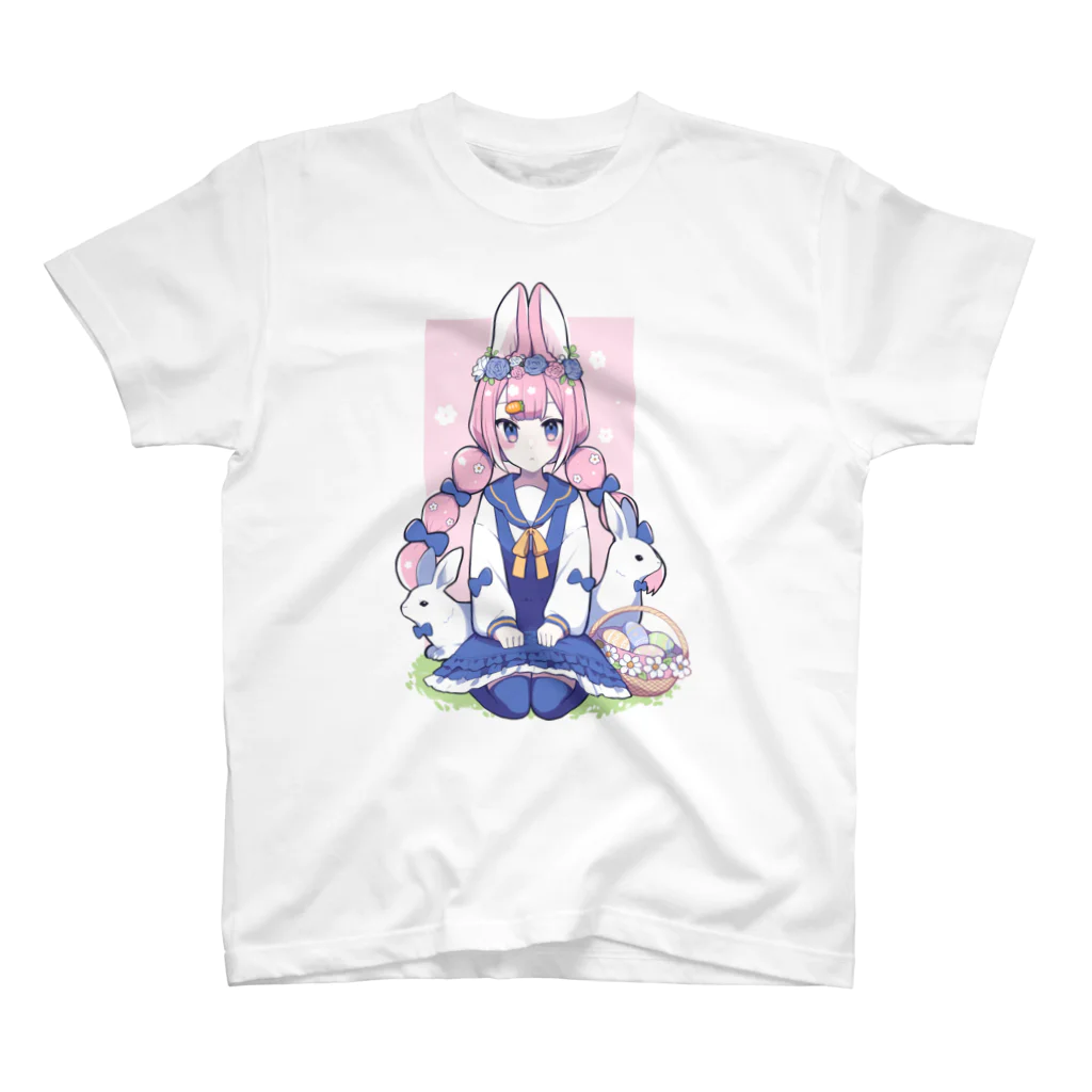 ぱすたてるかるぼのイースターラビット スタンダードTシャツ