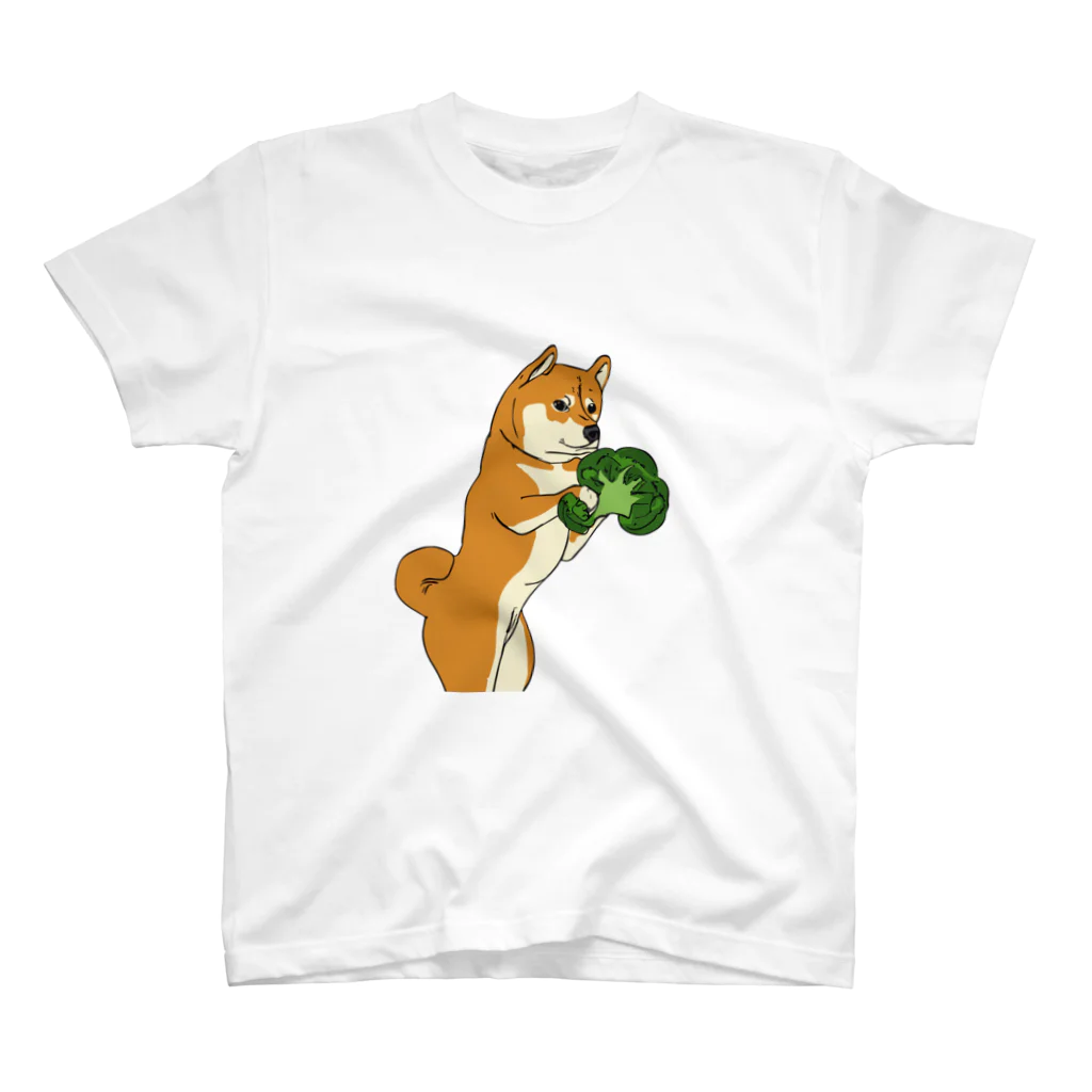 パンプアップ柴Hachiのパンプアップ柴Hachi（ブロッコリーver） スタンダードTシャツ