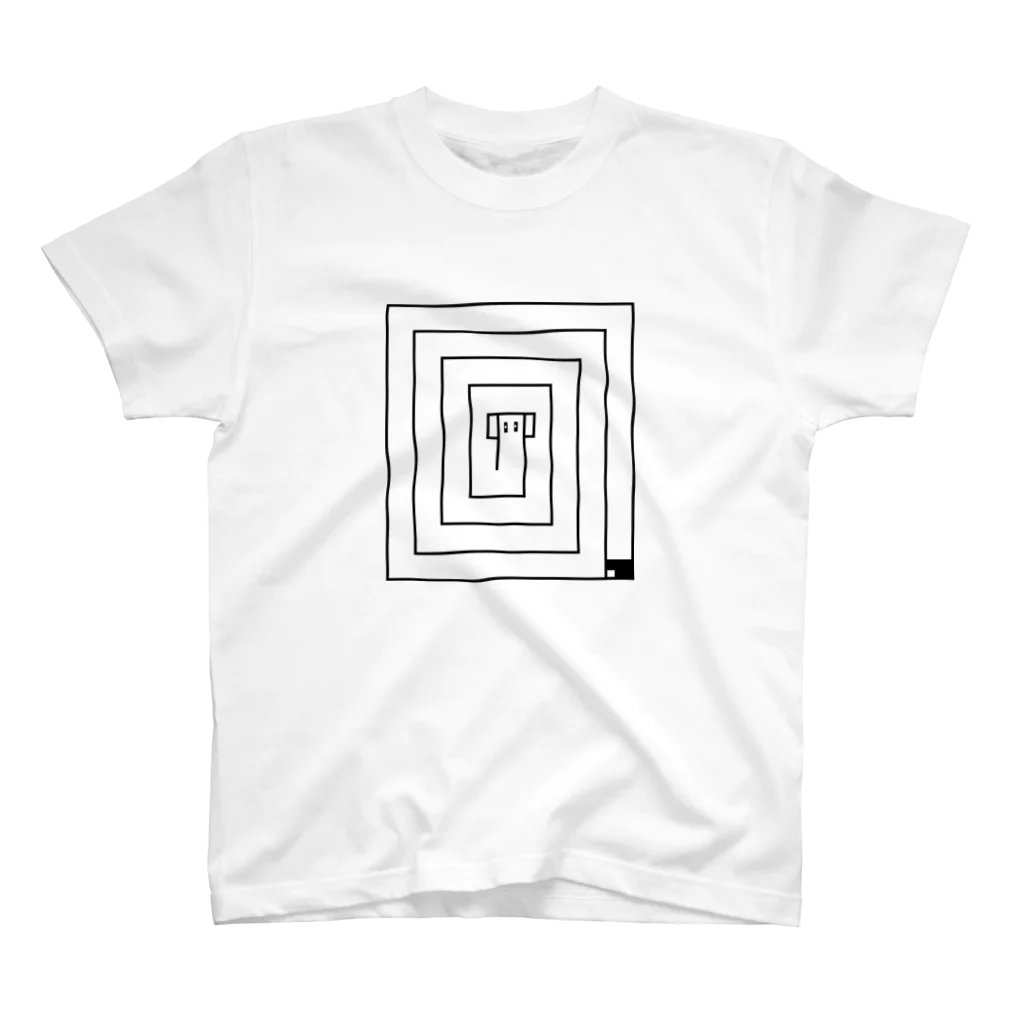 黒鳥屋の幾何学的ボルゾイ～渦の章～ スタンダードTシャツ