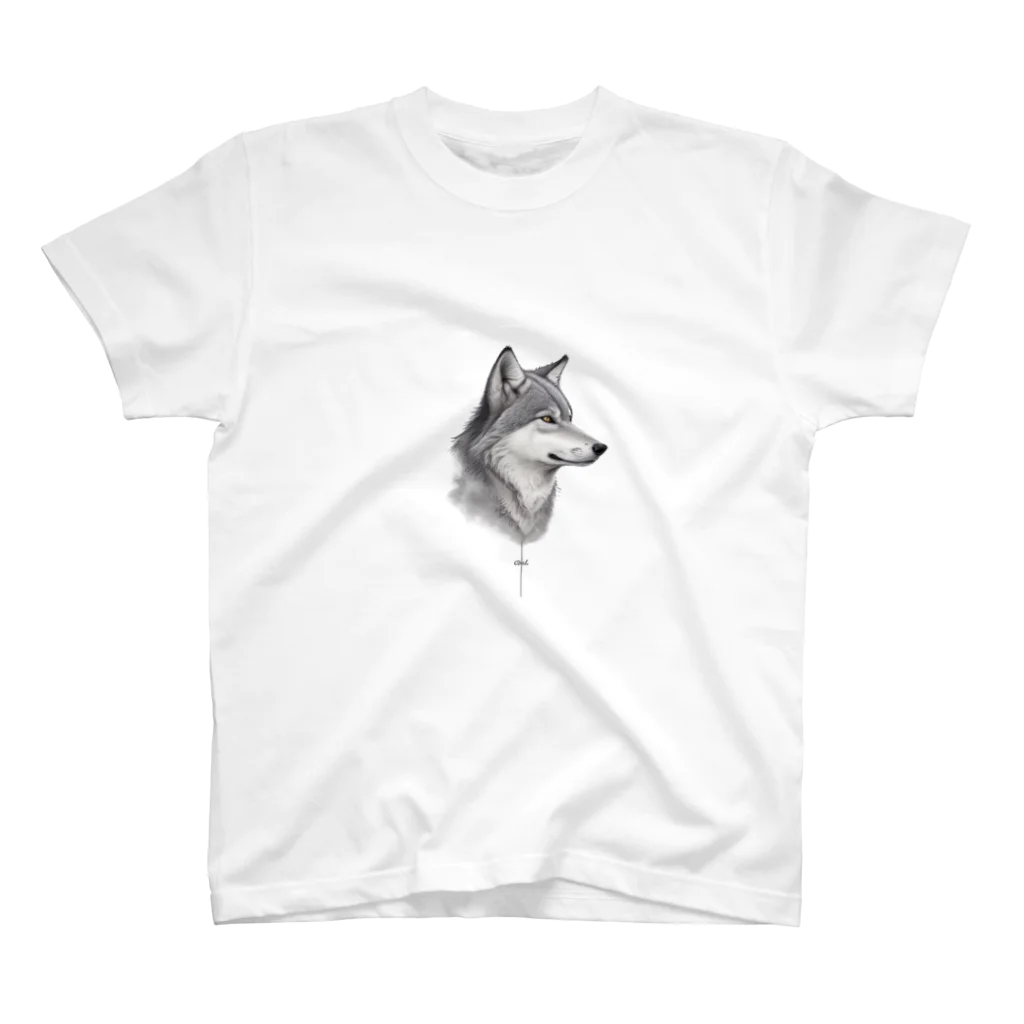 ちょもらんまのCool Wolf スタンダードTシャツ