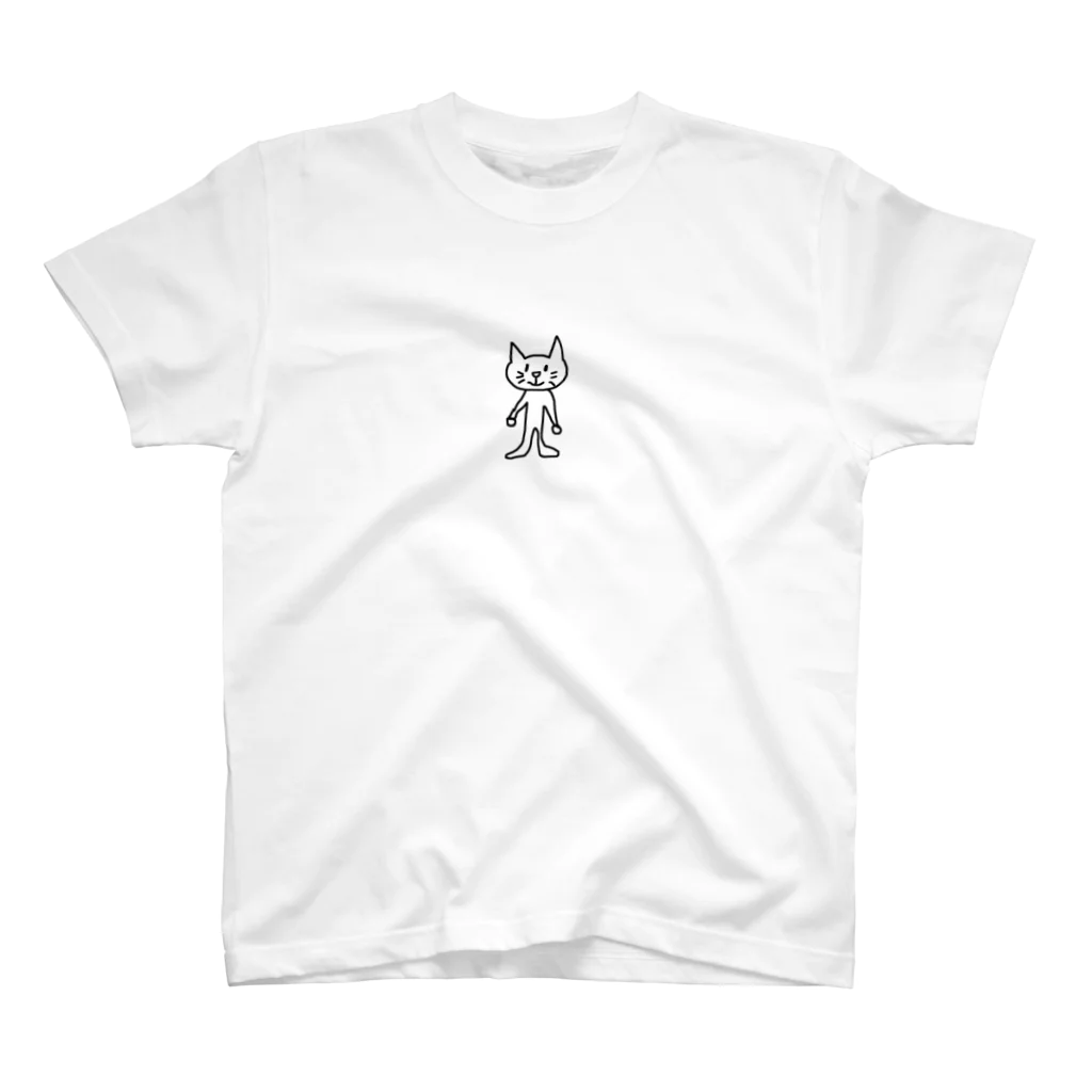 まめびーんずの猫キャットさん Regular Fit T-Shirt