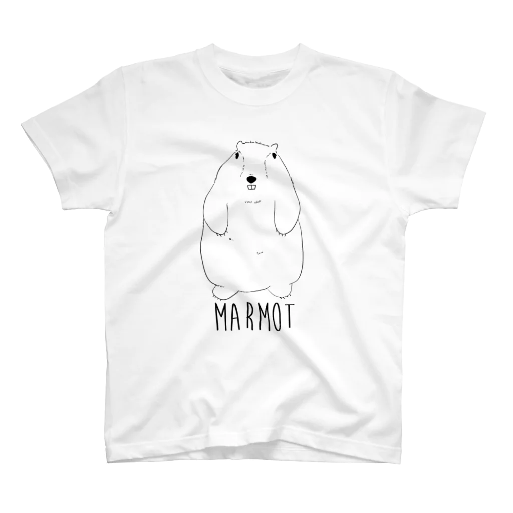 うさぎまのマーモットTシャツ スタンダードTシャツ