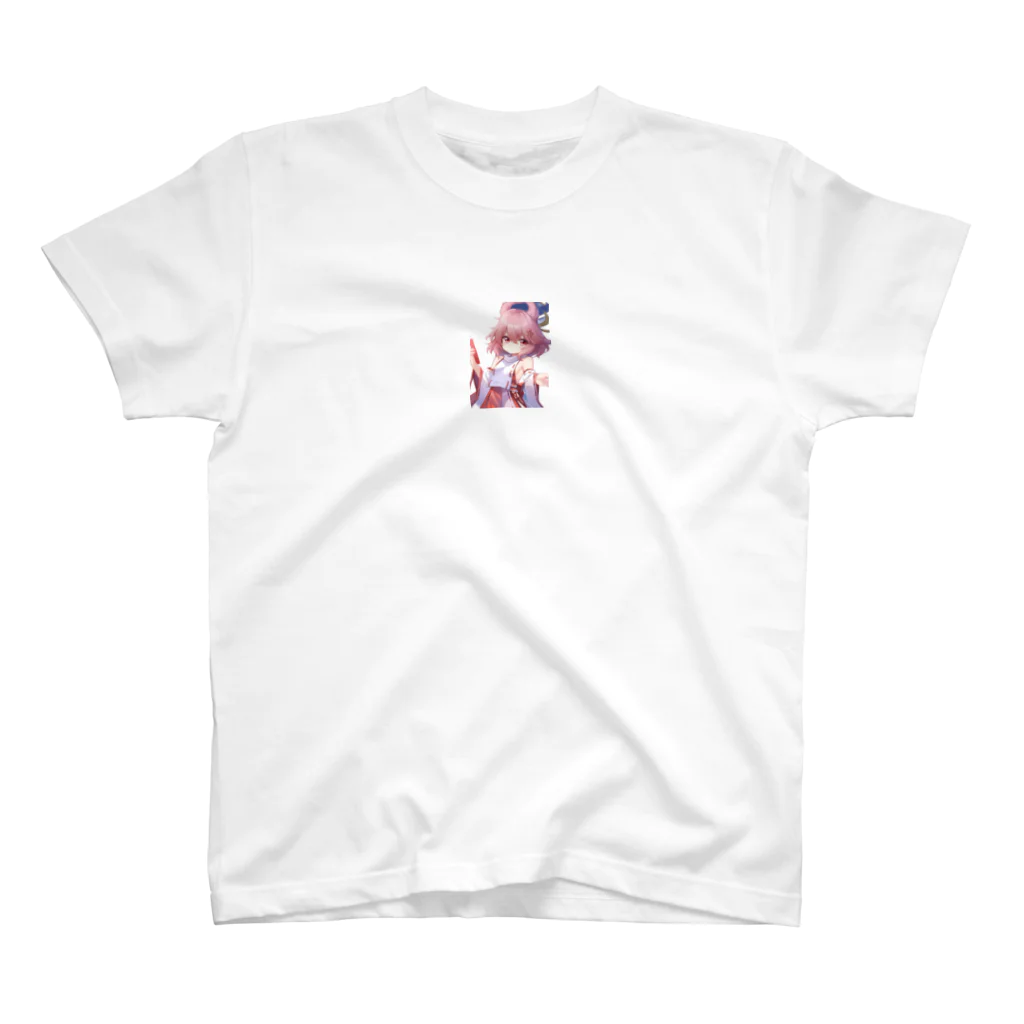 タカネットの巫女の少女 Regular Fit T-Shirt