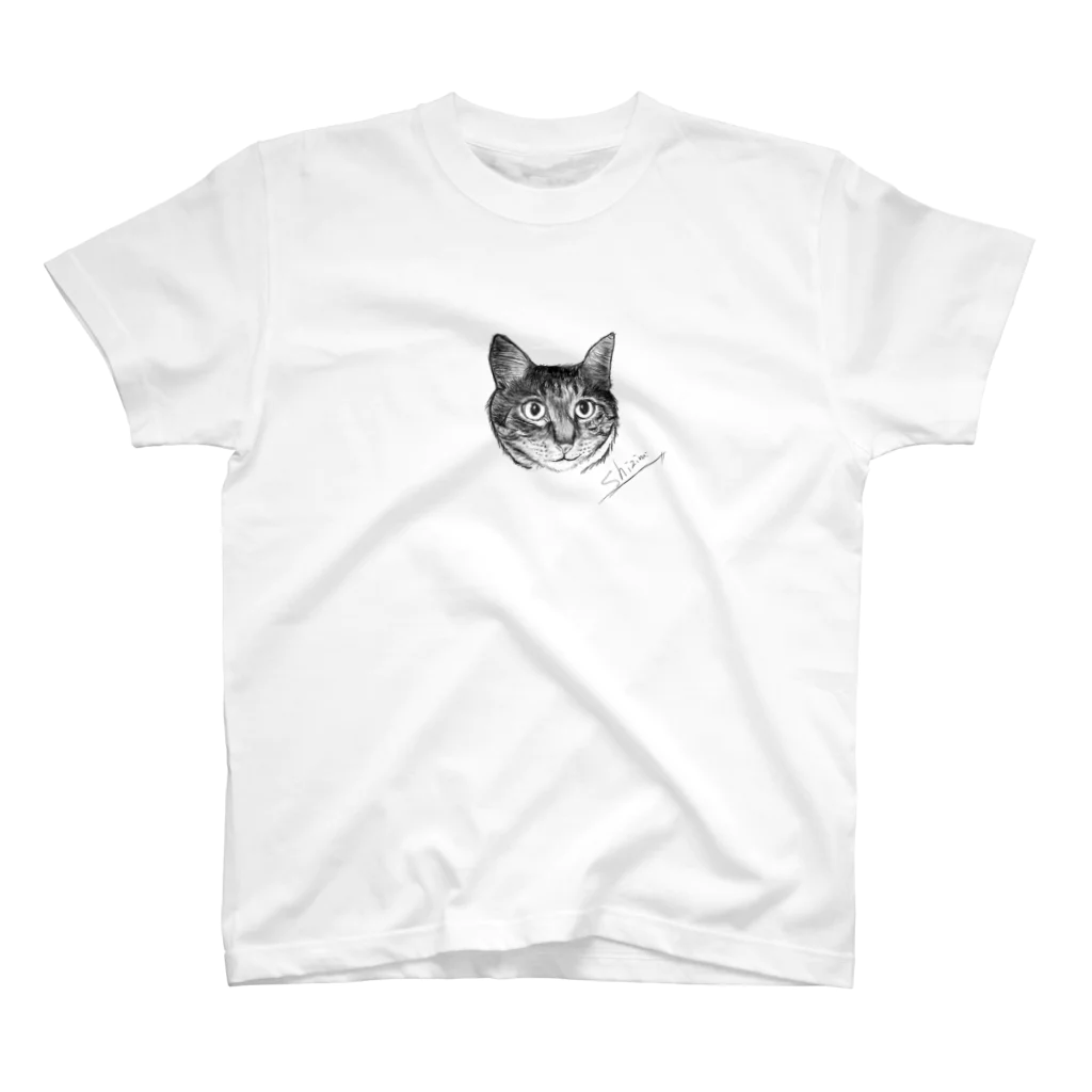 保護猫しじみのねこイラスト スタンダードTシャツ