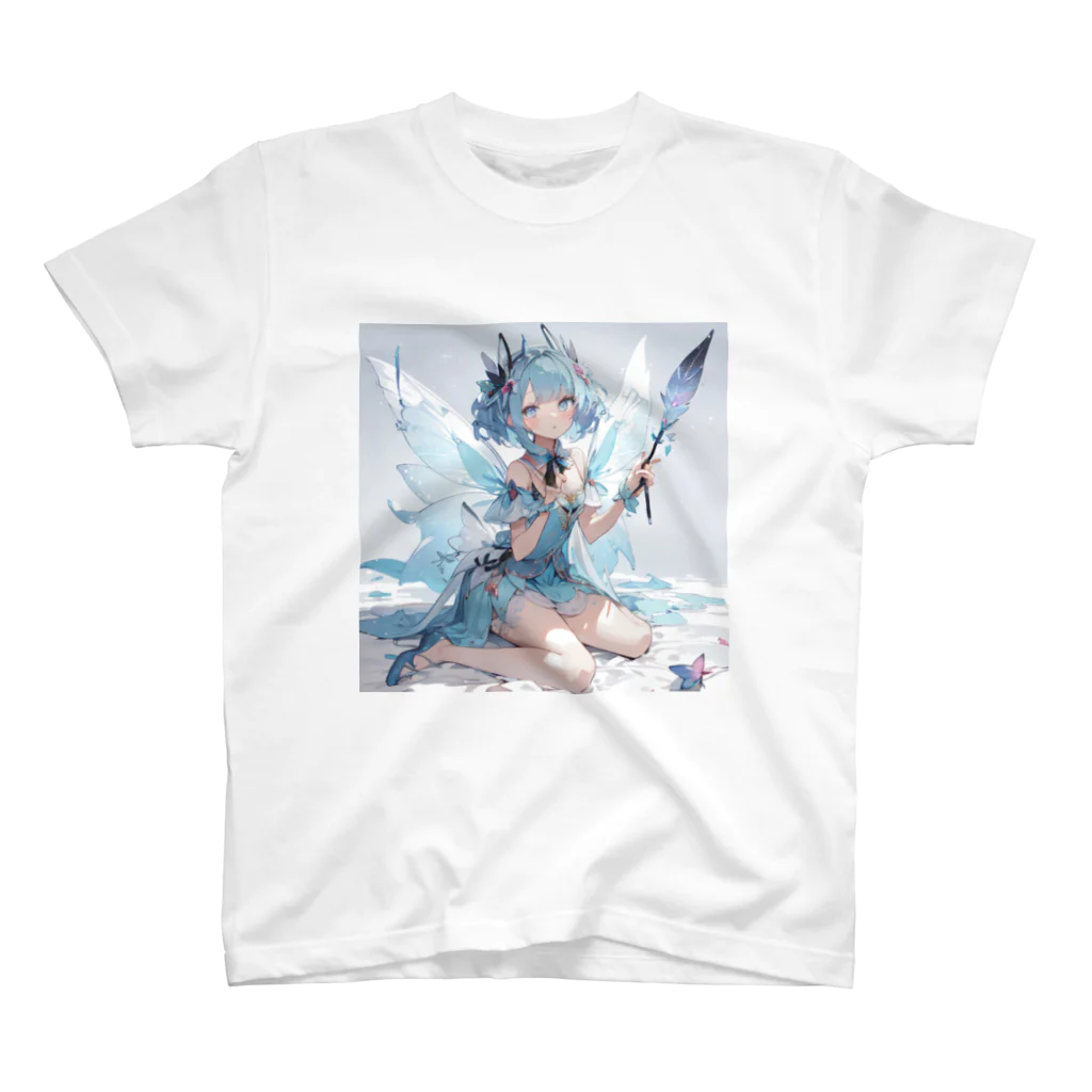 ロイ@イラストレーターHEXANFT販売美麗イラスト描きますの氷の妖精 Regular Fit T-Shirt