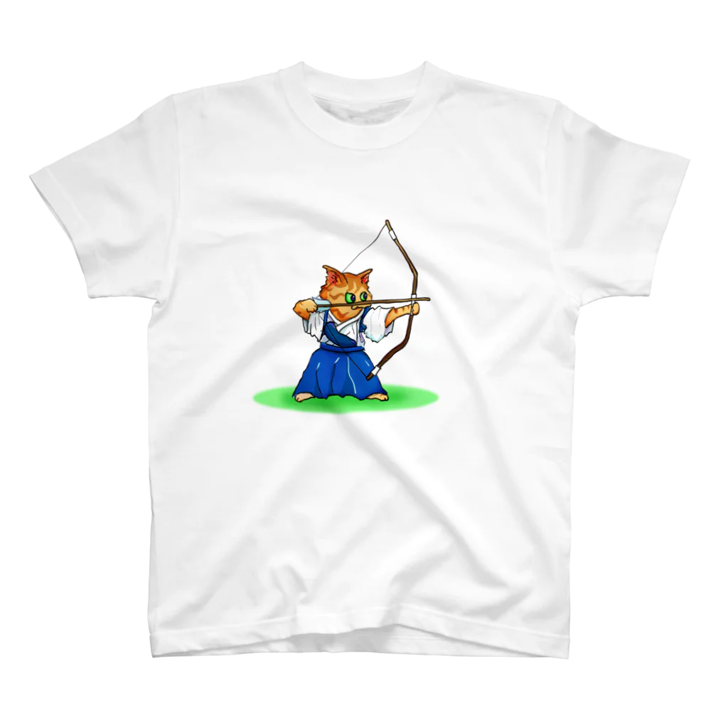 もちけらの弓道ねこちゃん。 Regular Fit T-Shirt