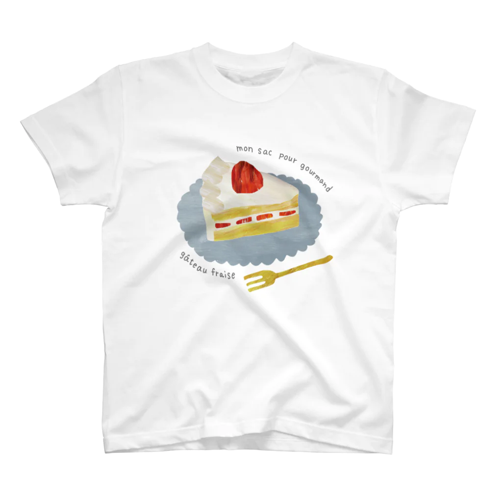 OUKAのイチゴショートケーキ スタンダードTシャツ