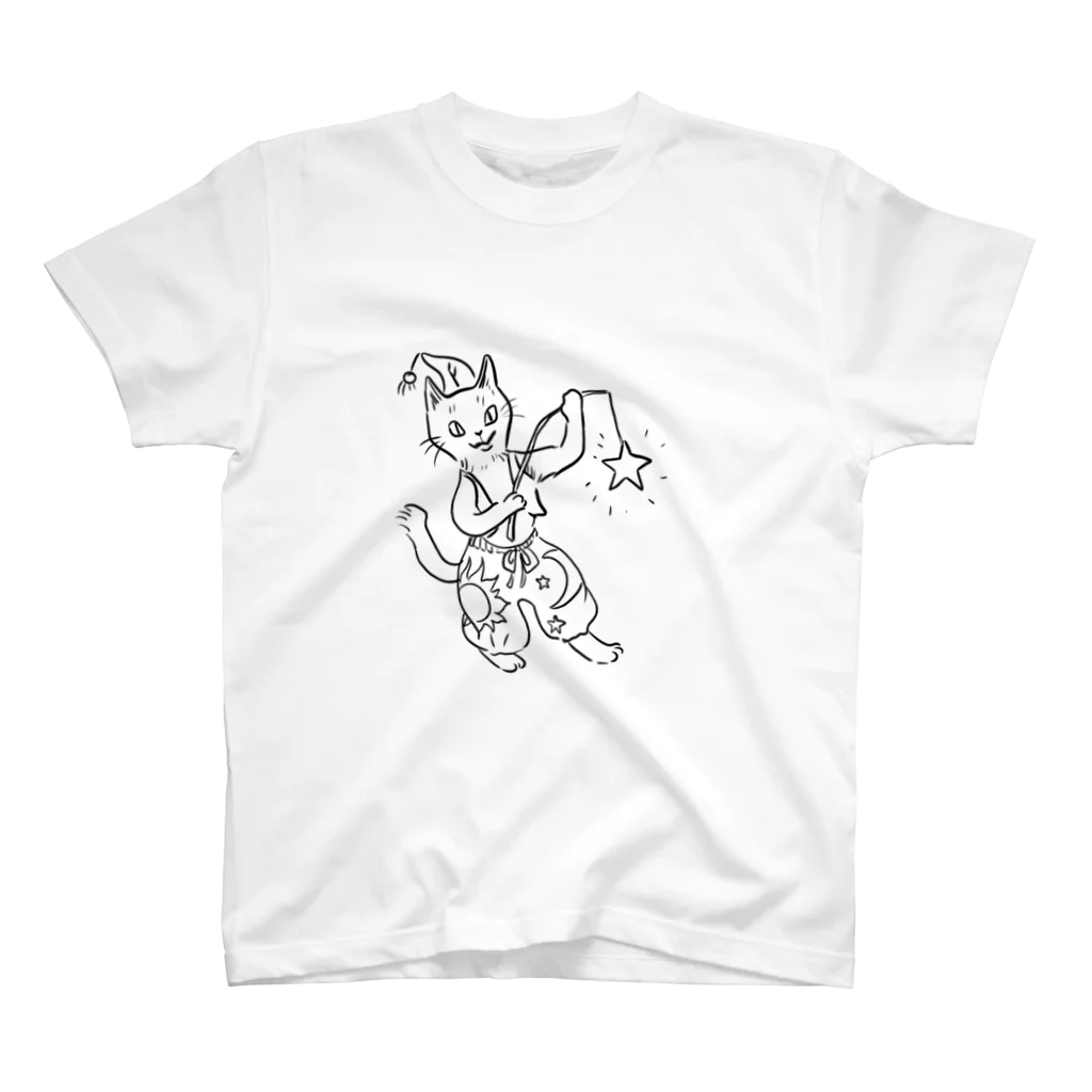 玉子丸の部屋の魔法猫さん スタンダードTシャツ