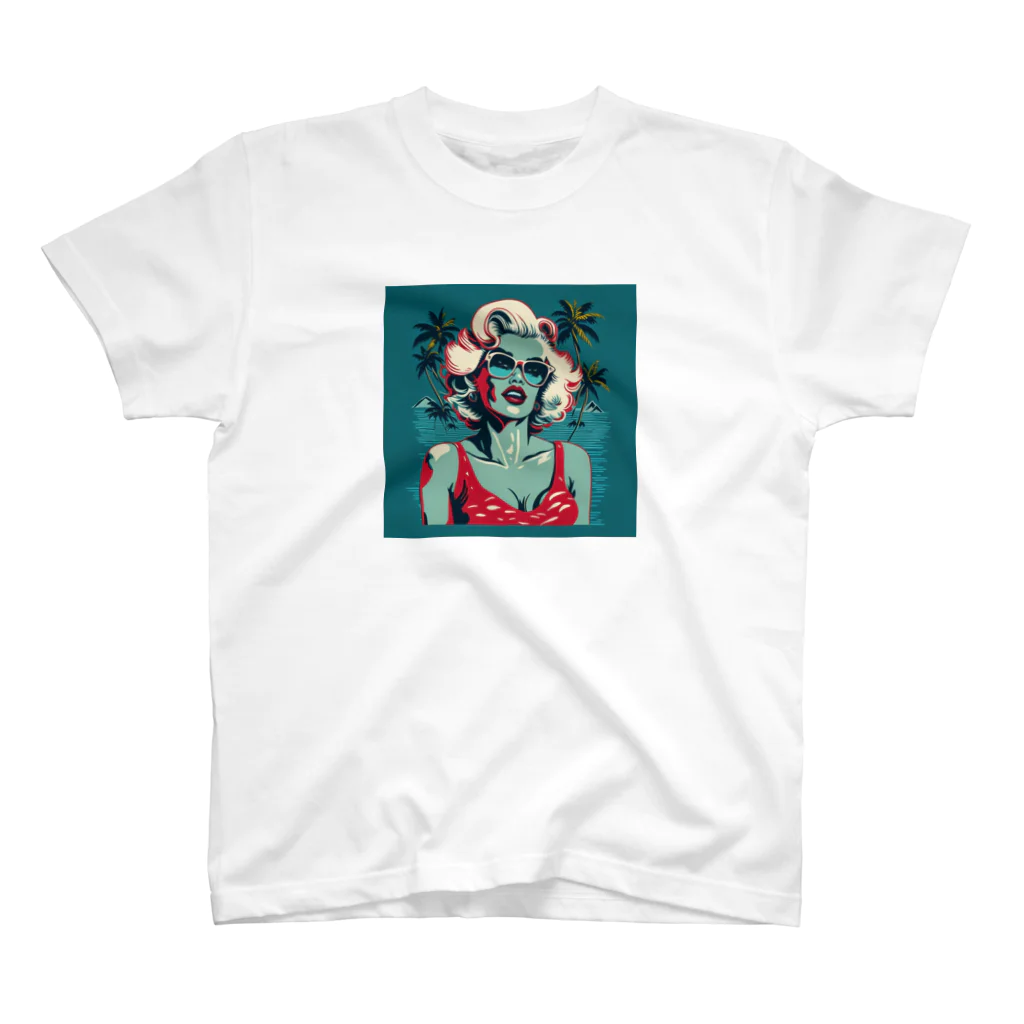 Daruma-StoreのMarilyn monroe with cartoon style Regular Fit T-Shirt