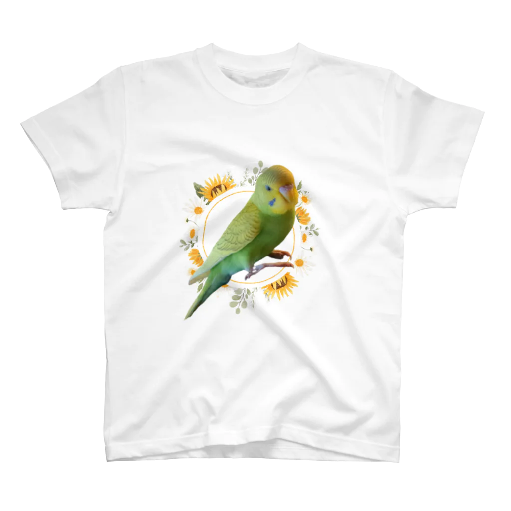 甘えん坊オカメインコのセキセイインコこつぶちゃんシリーズ スタンダードTシャツ