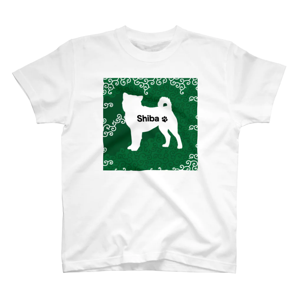 bow and arrow の柴犬　唐草模様 スタンダードTシャツ